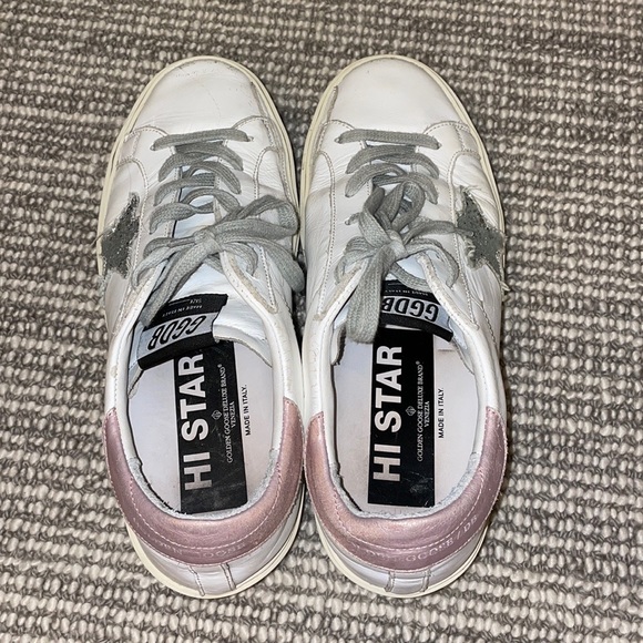 Golden Goose High Star GGDB White Silver Pink - Picture 5 of 5